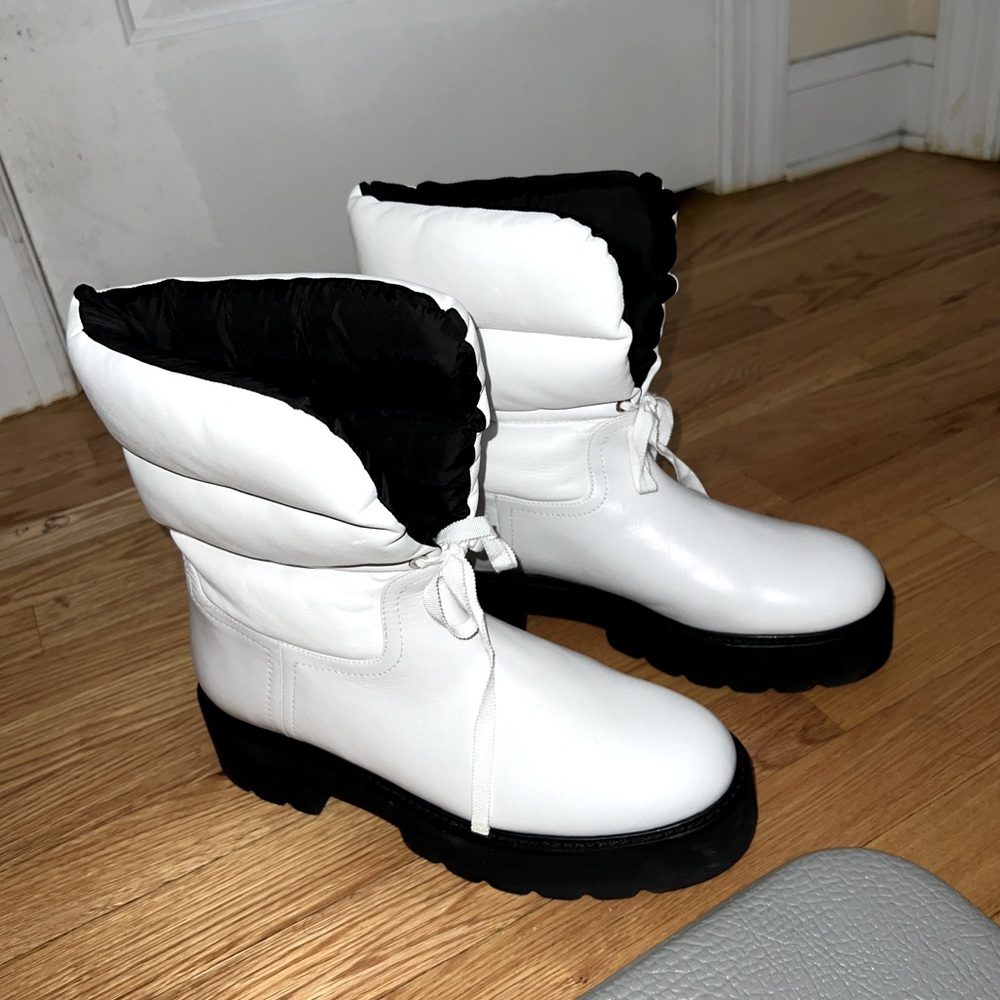 White Platform Winter Boots